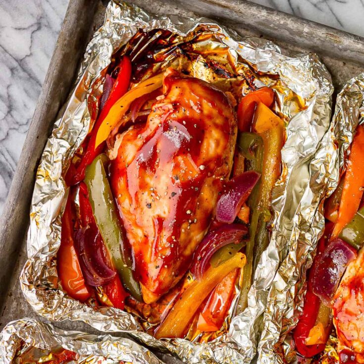 Juicy Chicken Breast in Foil Packets Recipe
