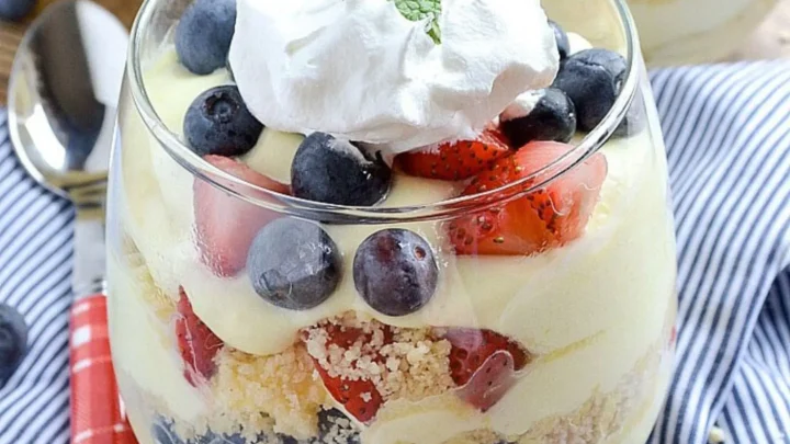 Lemon & Berry Cream Cheese Mousse Cups Recipe Lemon & Berry Cream Cheese Mousse Cups Recipe