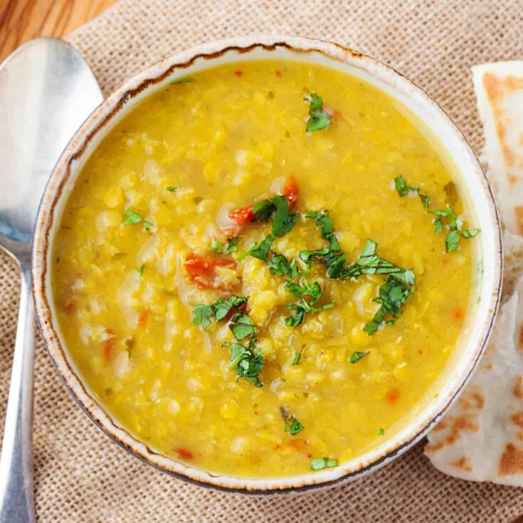 Slow Cooker Yellow Lentil Stew Recipe